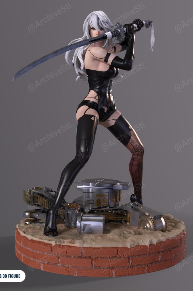 尼尔机械纪元 A2 3D打印图纸